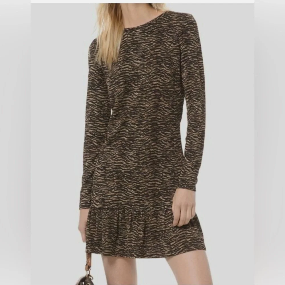 Michael Kors tiger print dress size L